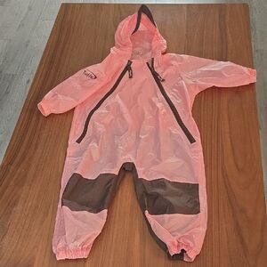 TUFFO pink and Brown Hooded Toddler Muddy